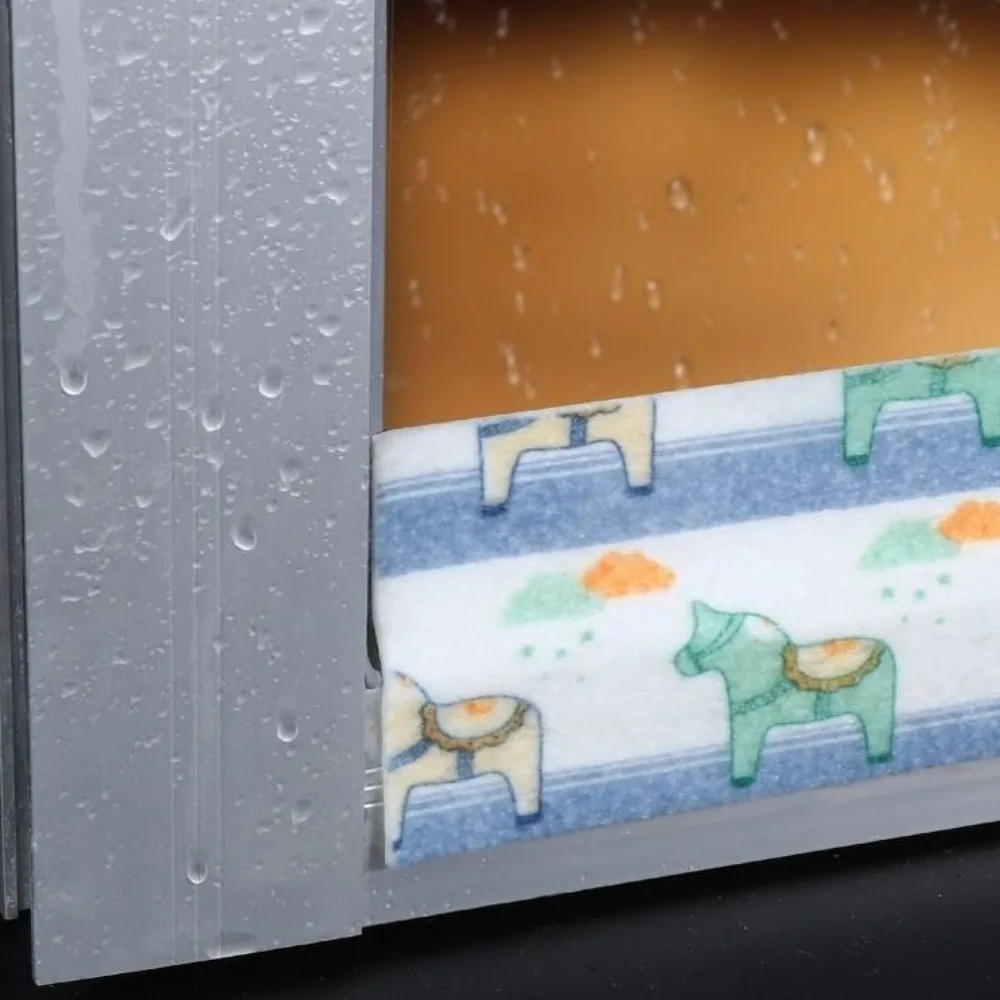 4 противомокрых наклейки для окон, многоразовые и моющиеся, бархатная текстура, влагопоглощающие