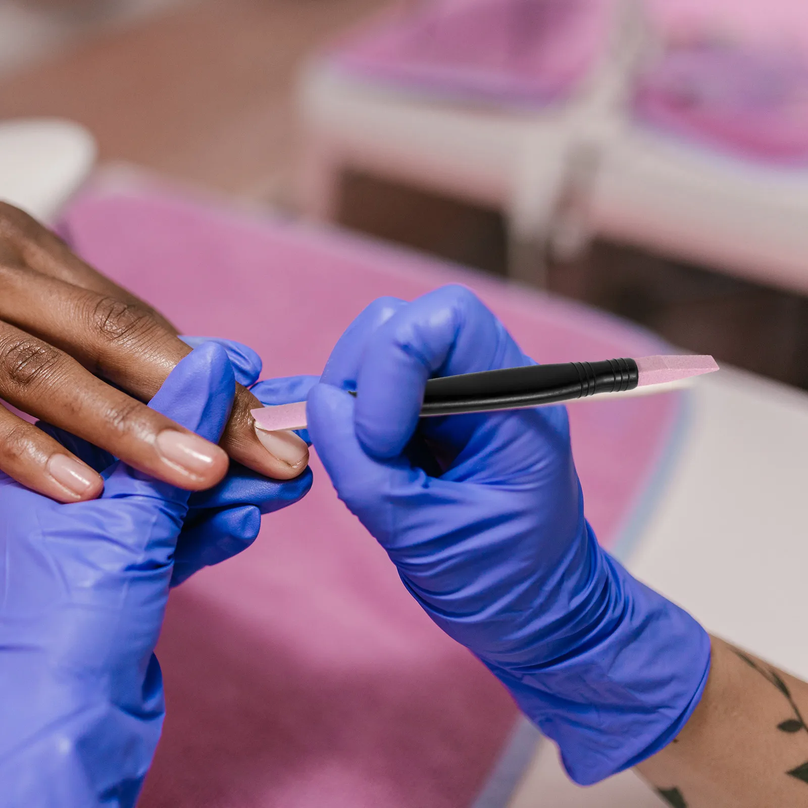 6 pezzi penna per levigatura delle unghie a doppia estremità strumento per la rimozione delle cuticole accessorio per smalto per manicure portatile penna di riparazione multifunzionale per molatura delle unghie