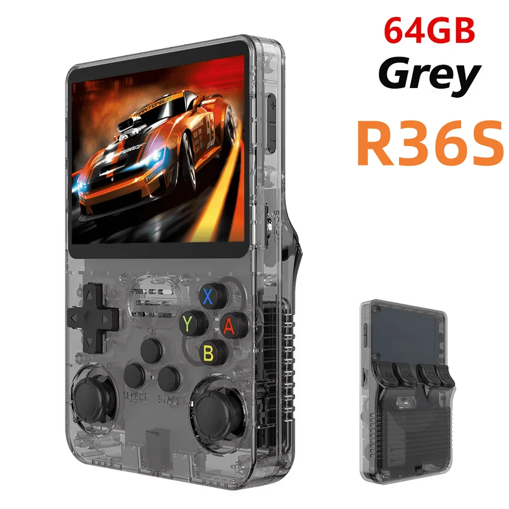 R36S R36 Ultra Handheld Retro Videogame Console IPS Scherm 128GB Spellen Draagbare Zakspeler Linux Systeem R36Ultra R36 PRO