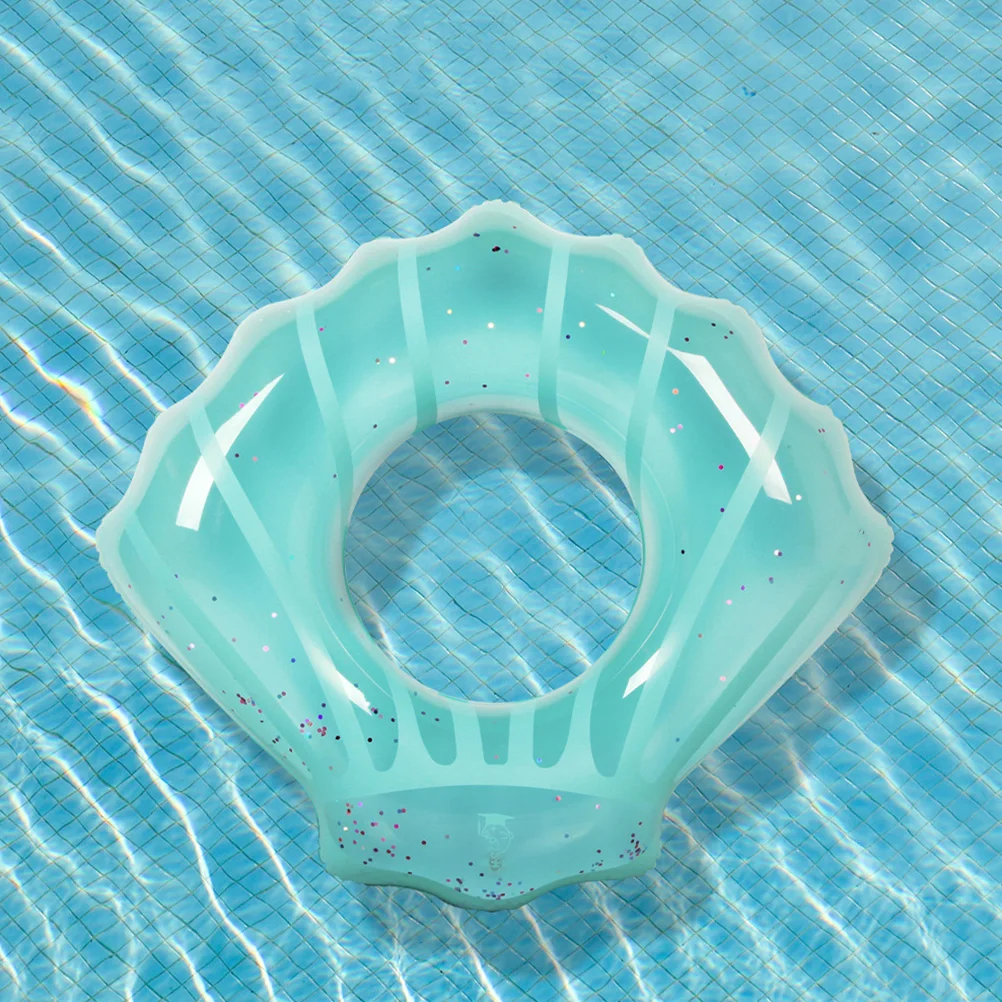 

Inflatable Swim Ring PVC Lovely Shell Compact Portable Safe Swim Ring Summer Accessory Pool Float Toy Kids Adults