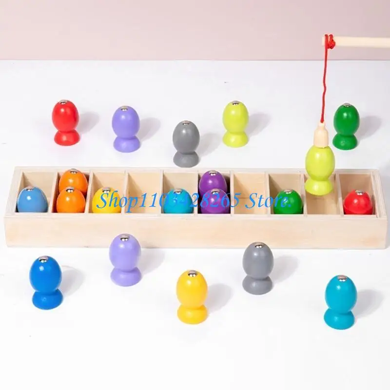 لعبة تعليمية خشبية آمنة لمرحلة ما قبل المدرسة للأطفال الصغار تعمل على تحسين تحديد الألوان وقدرات حل المشكلات G2TE