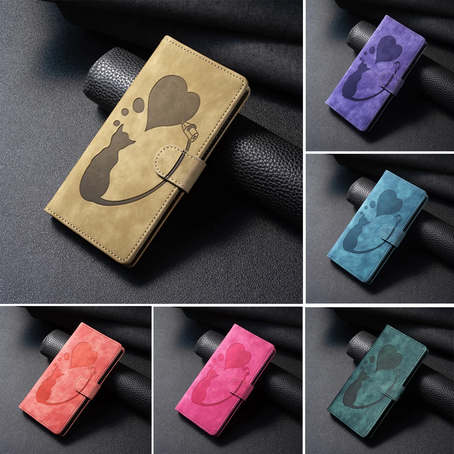 

Кожаный флип-чехол для телефона Xiaomi Redmi 12 13C 14C A3 A4 Note 10S 11S 12S 13 14 Pro, магнитный противоударный защитный чехол-бумажник