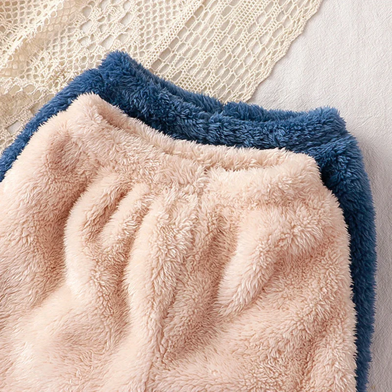 أفخم الطفل مجموعات الفتيان الفتيات الشتاء الدافئة الصوف الدعاوى الاطفال أفخم المخملية أعلى السراويل 2 قطعة الأطفال مقنعين الدعاوى الاطفال الخريف الملابس #6