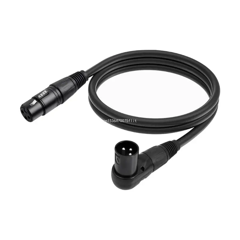 

90 Degree Elbow Male to Straight Female AUX Cable Connectors Adapter Cord Wire for Mixer Microphones Speaker DropShipping