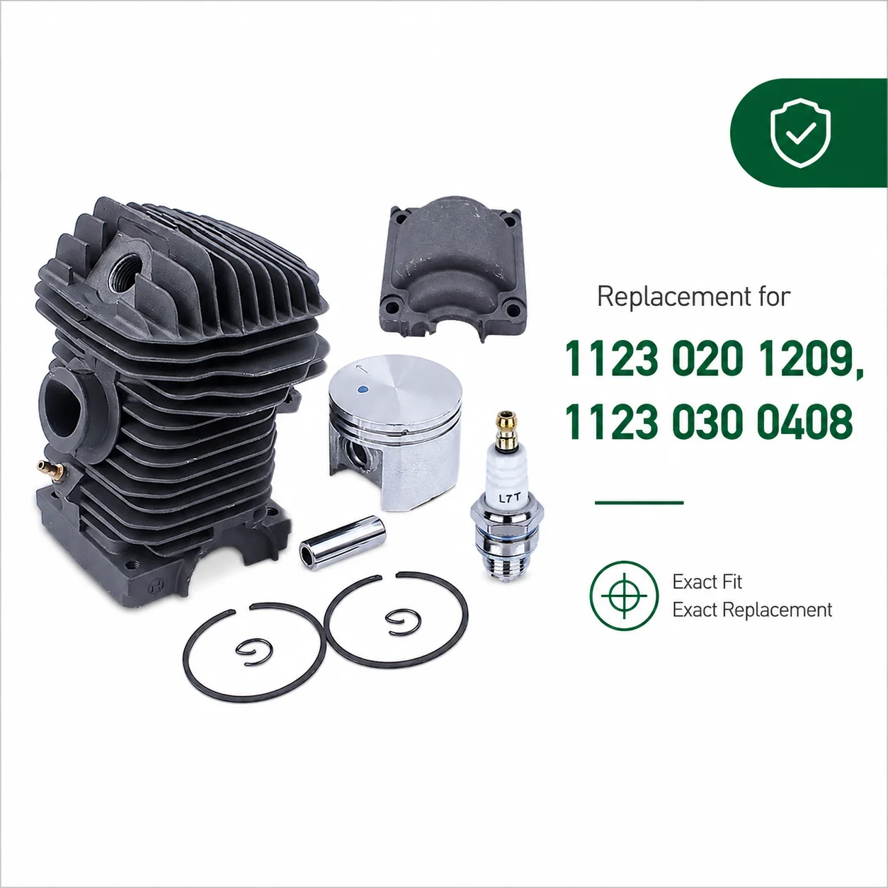 Cylinder Piston Rebuild Kit Spark Plug 42.5mm For Stihl MS250 MS230 025 023 Chainsaw Parts Replaces 1123 020 1209 1123 030 0408
