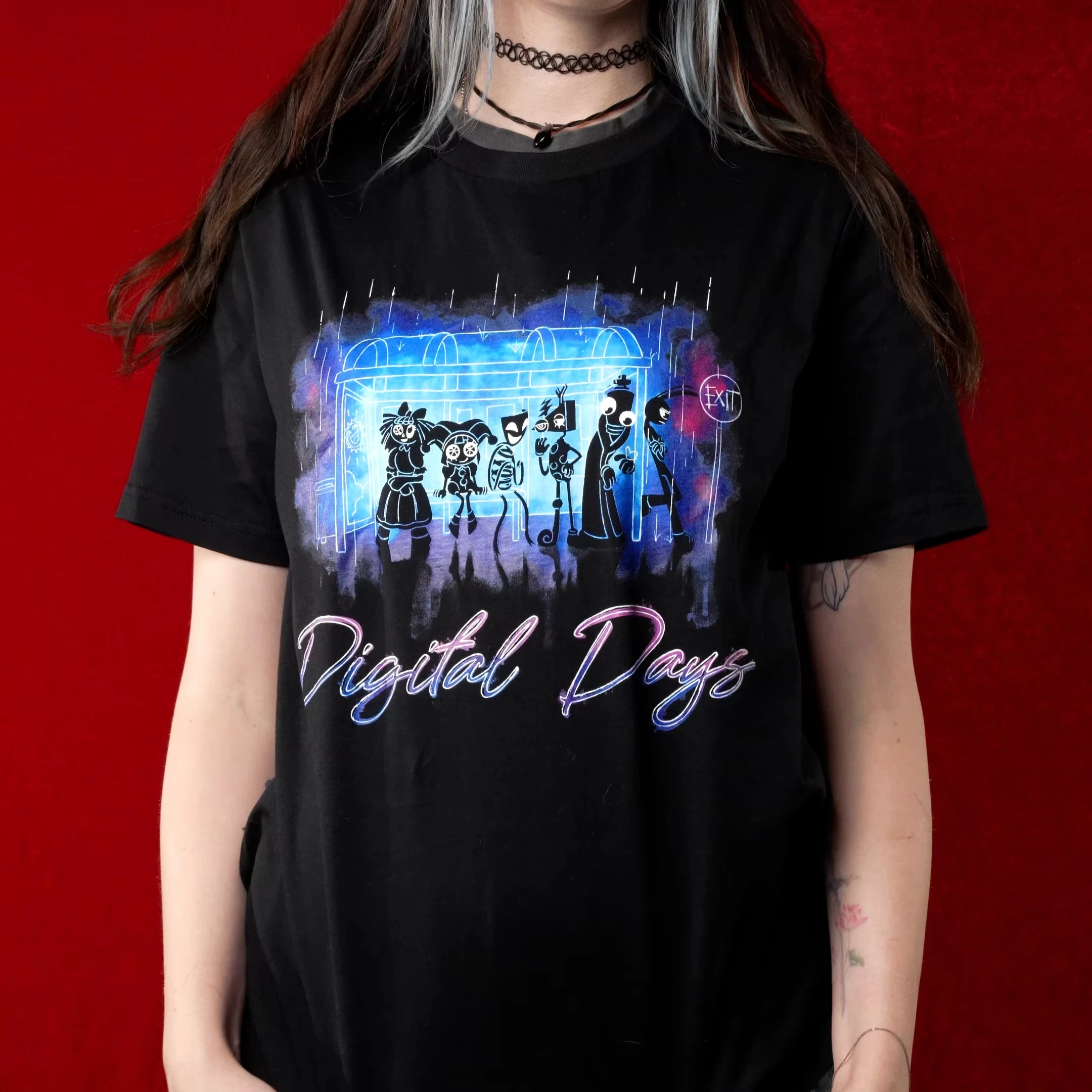 2026 new Wonderful Digital Circus  I miss my wife  T-shirt  Men's and Women's Clothing  Anime short-sleeved shirt  Streetwear