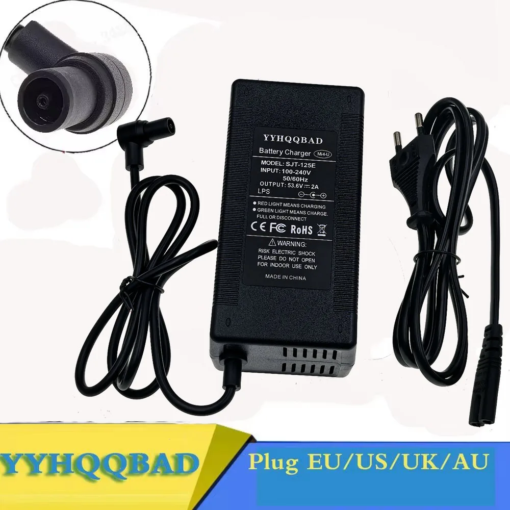Chargeur 53.6v pour batterie li-ion 48V, avec accessoire Mi4 Ultra Pro 2e génération Navee S65 N65i S40 S60