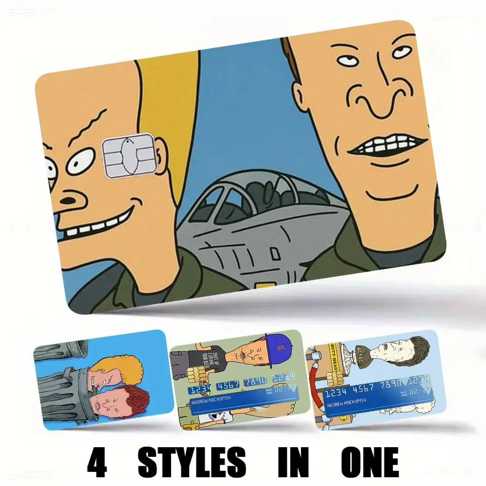 Beavis & Head-D Credit Card HD Stickers Easy to replace, change card style anytime as you like