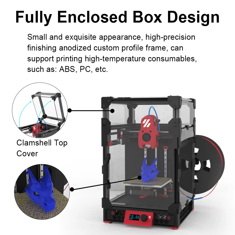 Imagem -05 - Fysetc-corexy 3d Printer Kit Painéis Fechados Peças Impressas Voron V0.2 Pro r1 Atualizado Atualizado Impressora