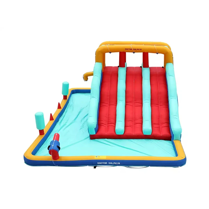 High Quality Inflatable Bounce House Water Slide PVC Bouncy Castle Combo Party With Slide For Kids