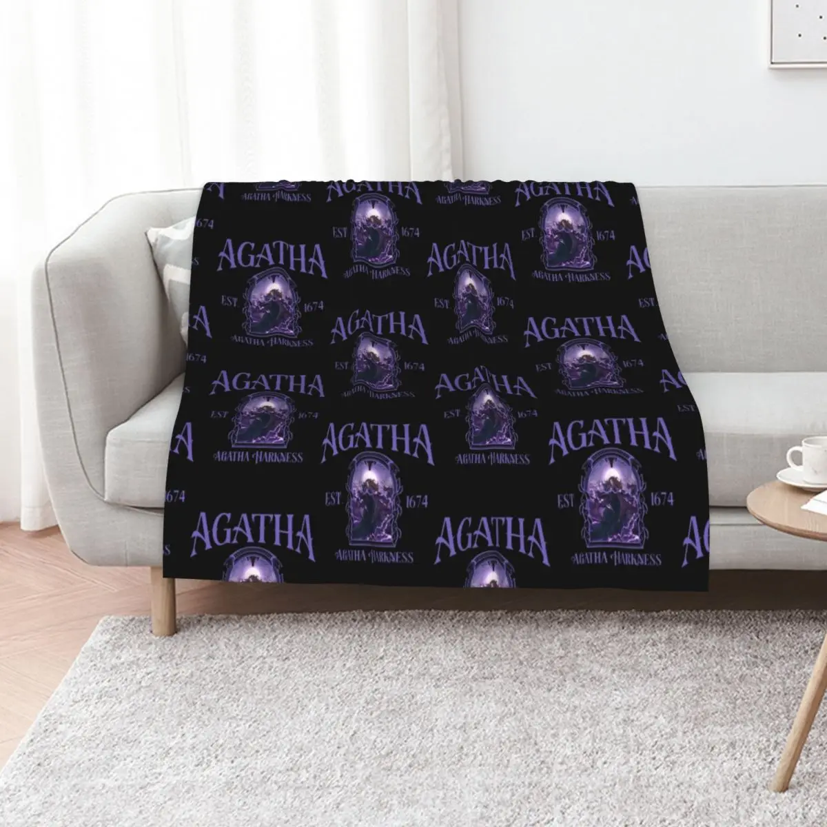 Agatha Harkness EST 1674 Throw Blanket warm for winter Decoratives Retros Softest Decorative Sofa Single Blankets