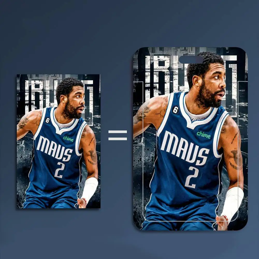 Porta-Cartões de Identificação e Crachás com Cordão para Jogador de Basquete K-Kyrie I-Irving, para Cartões de Acesso e Cartões de Visita
