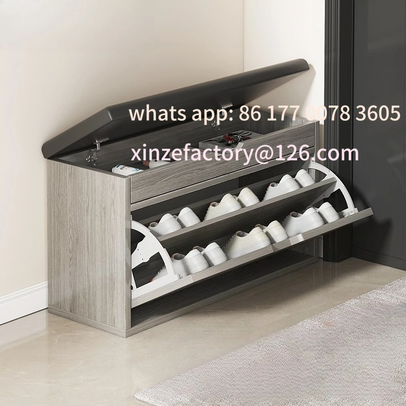 

Customizable Modern Household Shoe Changing Stool, Seated Shoe Cabinet, Multifunctional Household,Entrance Hall Changing Stool