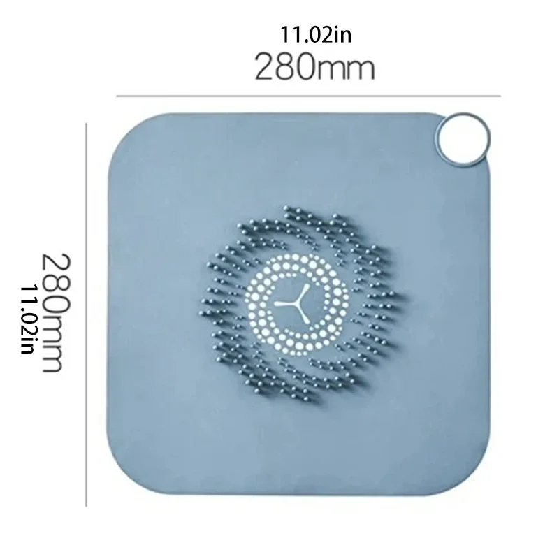 Bathroom Shower Floor Drain Hair Plug Anti-blocking Kitchen Sink Large Floor Drain Plug Simple Filter Drain Cover Sewer Filter