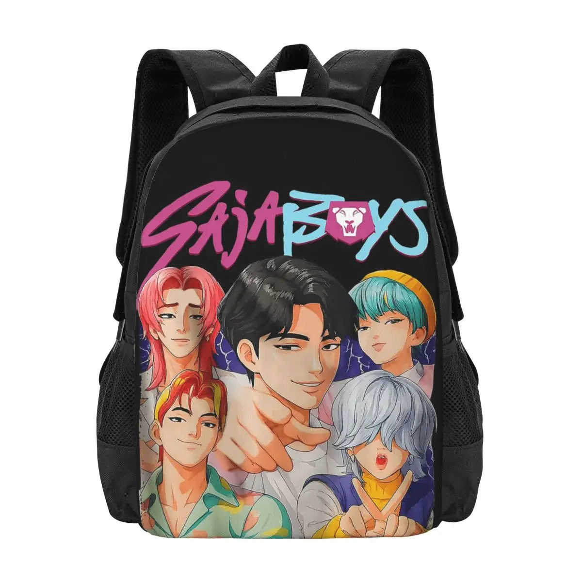 

Style Funny Band Boys Music Backpack Hot Sale Daypack Large Capacity Children BookBag School Bag Shoulder Bags for Men Women