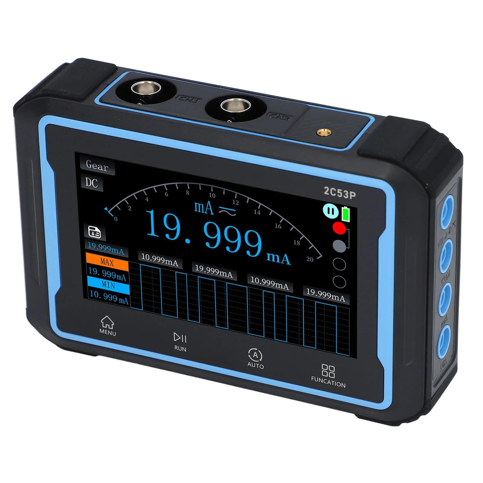 Osciloscópio multímetro dds gerador backlit ajustável brilho 250msa/s taxa de amostragem osciloscópio multímetro para a escola