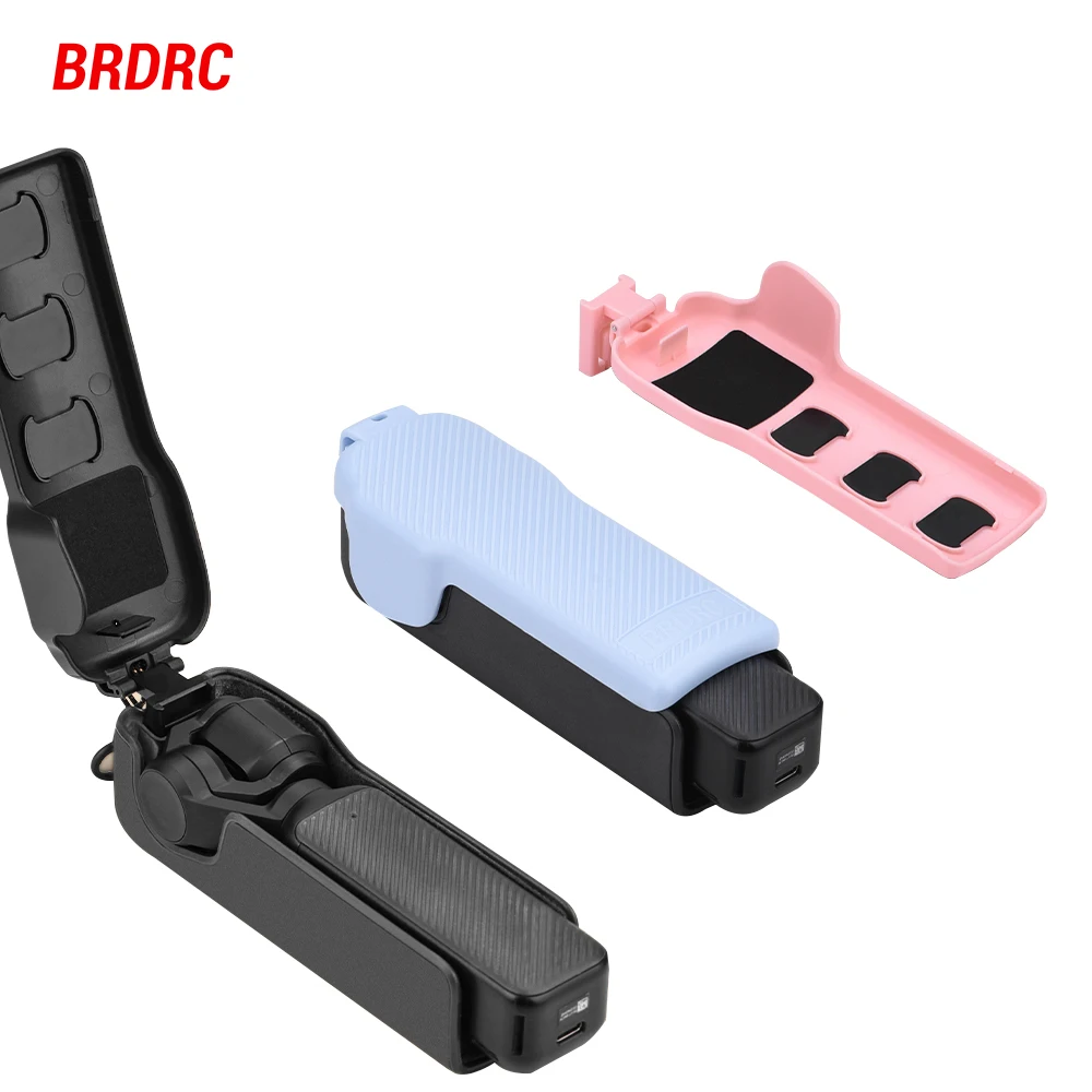 

BRDRC Pocket 3 Protective Case for DJI Pocket 3 Camera Lens Screen Protector Anti-fall Flip Cover Quick Release Shell Accessoise