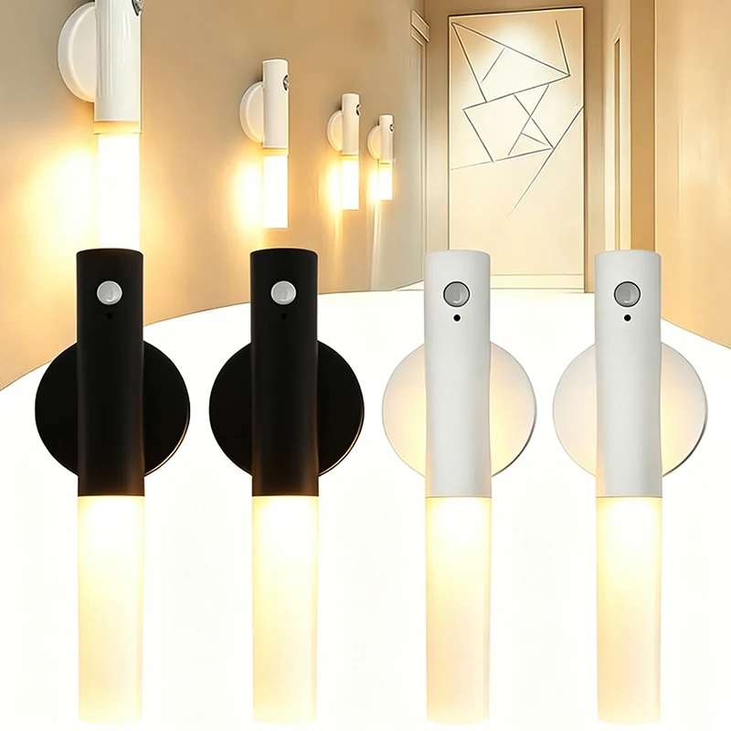 Magnetic Portable LED Torch with Motion Sensing Indoor Wall Lights for Foyer Porch Stairs Room Corridor Night Light
