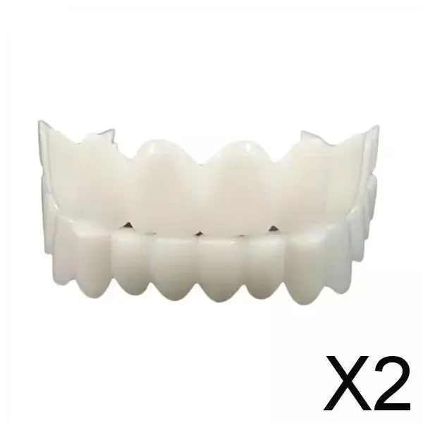 2x Rivestimenti in Resina per Denti, Coperture per Denti Rimovibili e Riutilizzabili, Coperture Superiori e Inferiori 2028