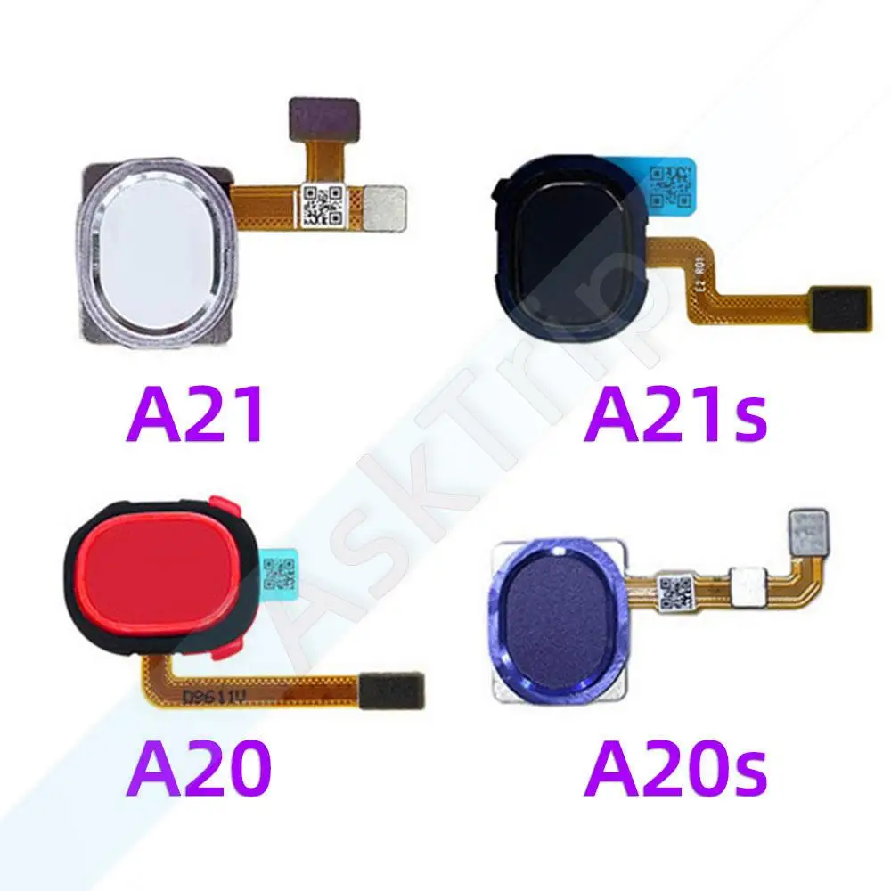 Aiinant Phone Back Button Finger Scanner Fingerprint Sensor Flex Cable For Samsung Galaxy A20 A20E A20S A21 A21S Phone Parts