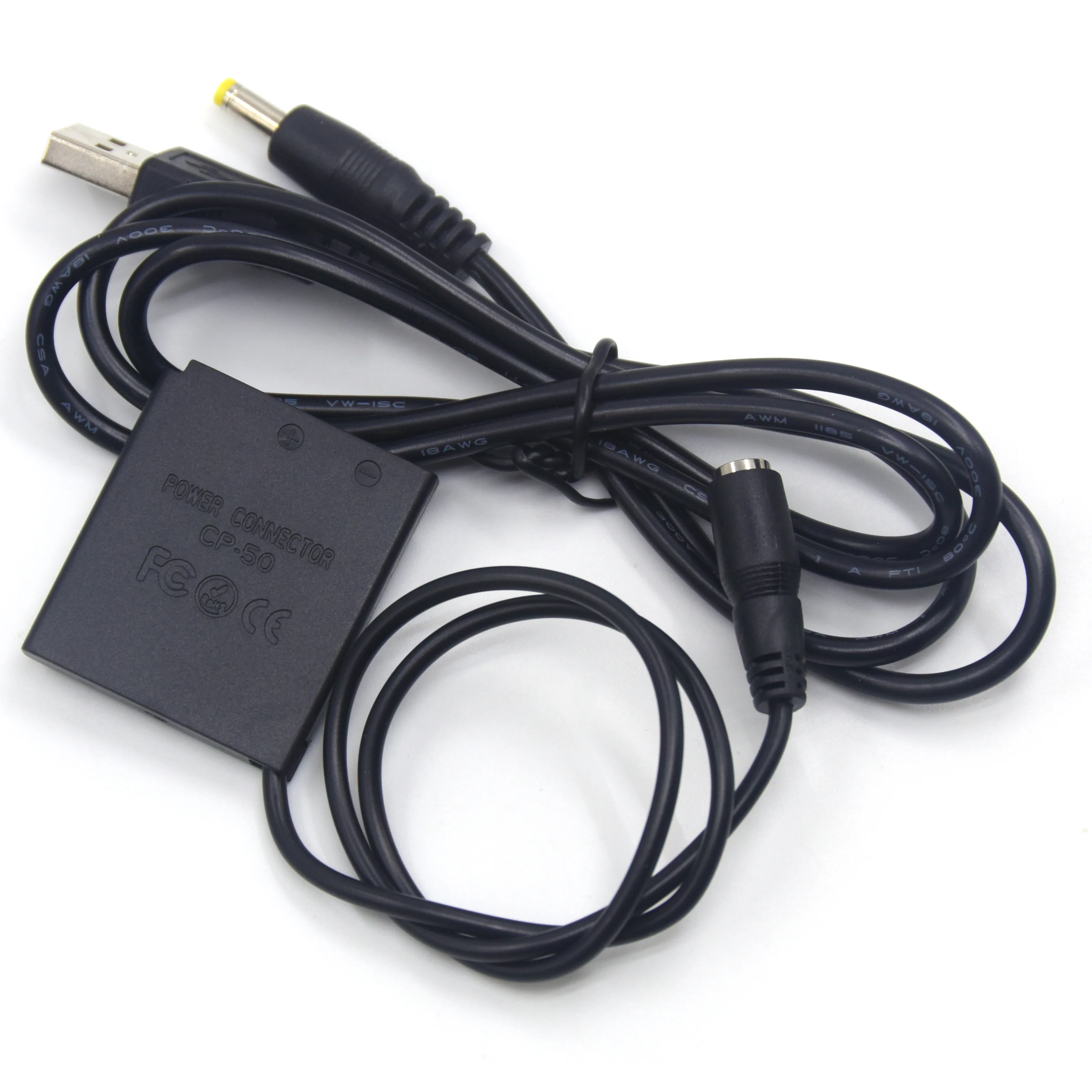 Câble USB NP-50 DUNIBattery CP-50 DC Coupler Fit Camera Adaptateur secteur Alimentation pour Fujifilm FinePix F300EXR F305EXR X10 XP150