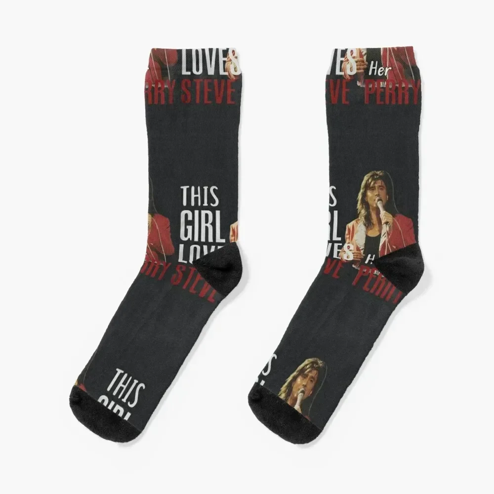 

This Girl Loves Her Steve Perry Socks custom Children's gifts Socks For Women Men's