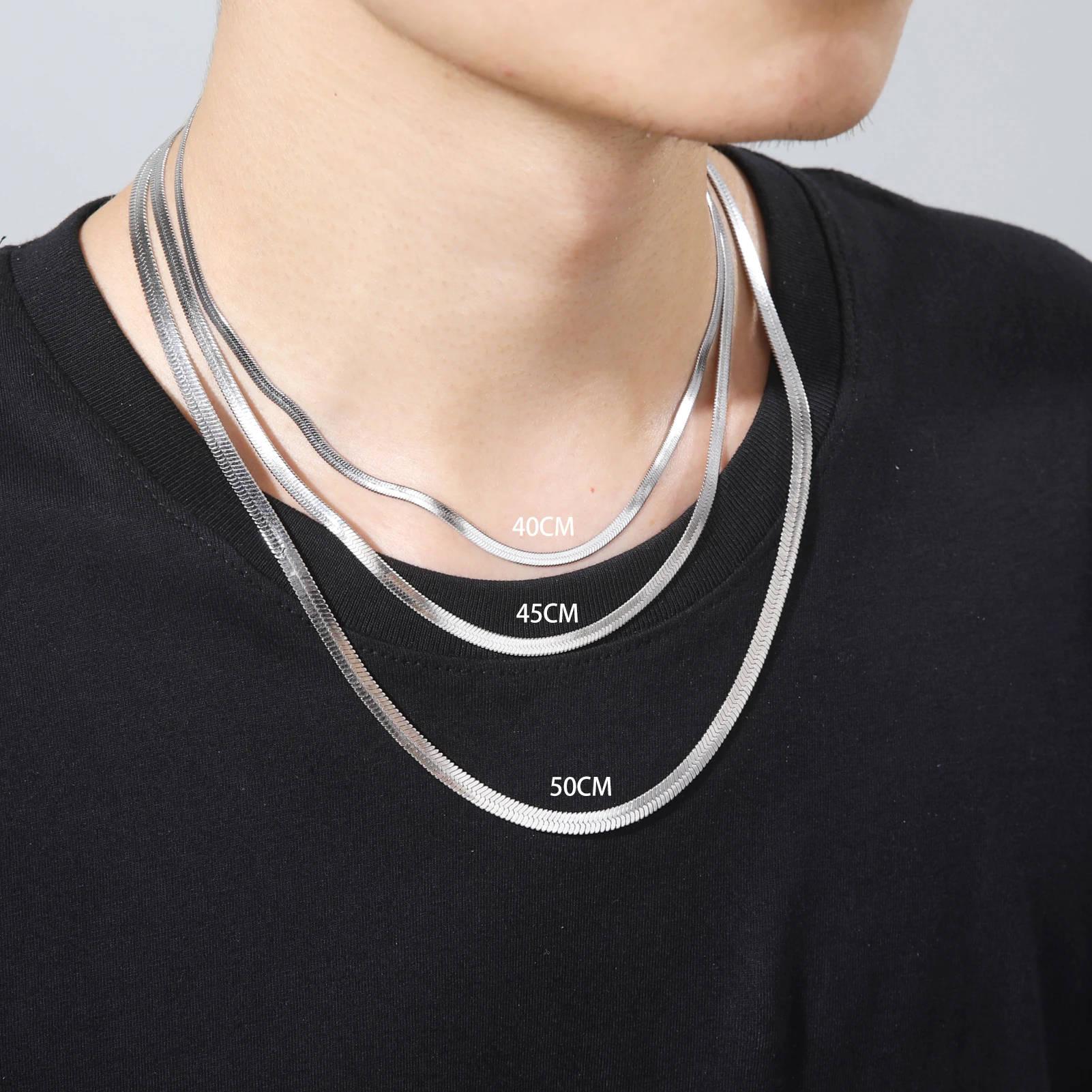 Skyrim Rvs Slangenketting Voor Dames Heren Goudkleurige Visgraat Choker Nek Kettingen 2024 Trend Sieraden Cadeau Hot