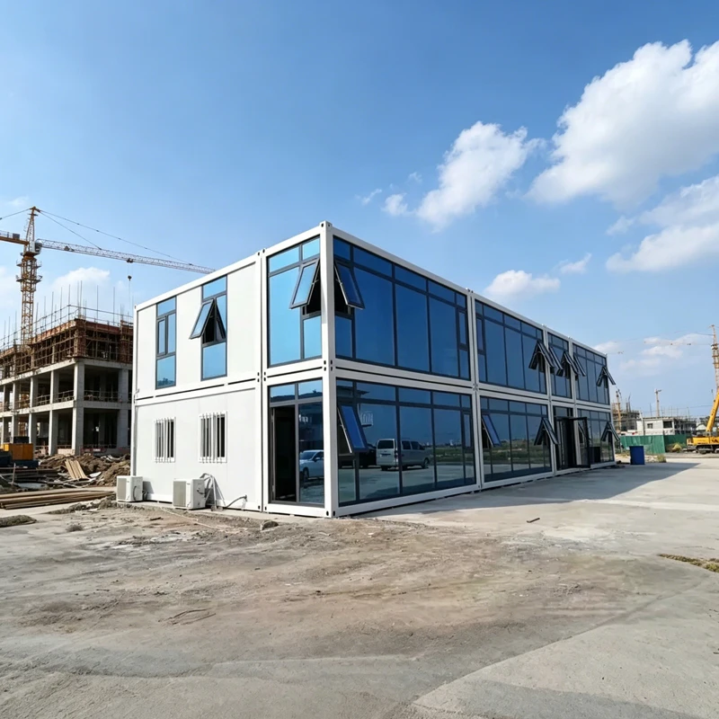 Custom Z Type Folding Steel Sandwich Panel Eco-friendly Modern Design Luxury Office Building Prefab Tiny Home Fireproof