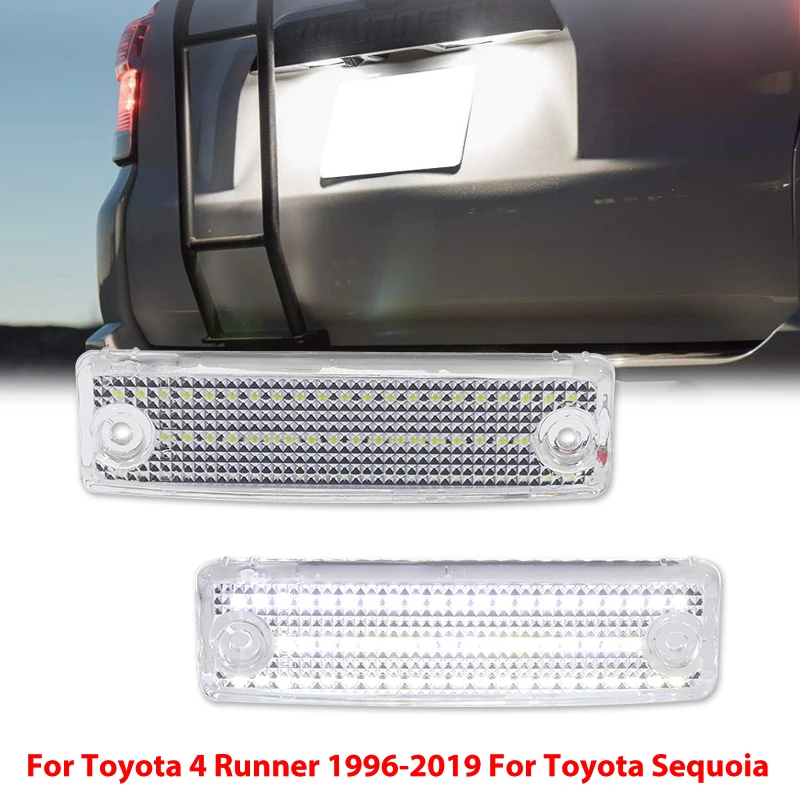 Luz LED Blanca para Placa de Matrícula de 6000K para Toyota 4Runner 1996-2022 y Toyota Sequoia 2008-2019
