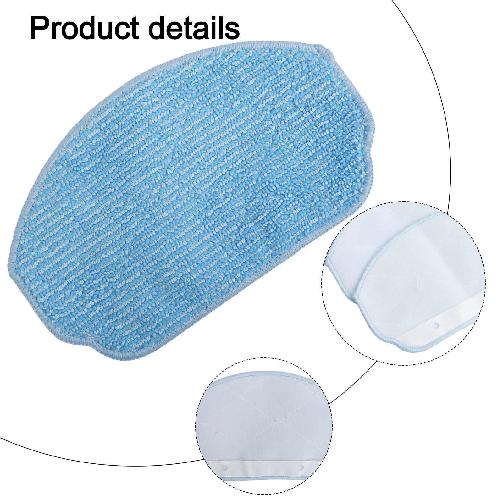 Household Cleaning Robot Vacuum Accessories 4 Pack Mop Cloths For Vacuum Replacement Mop Cloths Sparkling Clean Floors