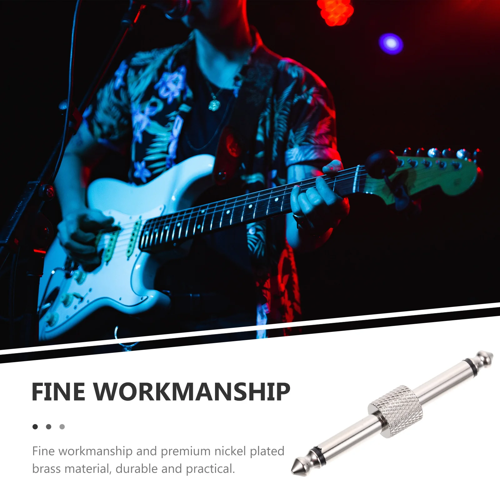 3 قطعة اكسسوارات الغيتار مزدوجة رئيس تأثير الدواسات موصل اتقان غرامة إشارة قوية سهلة الاستخدام موصل دواسة الغيتار #1