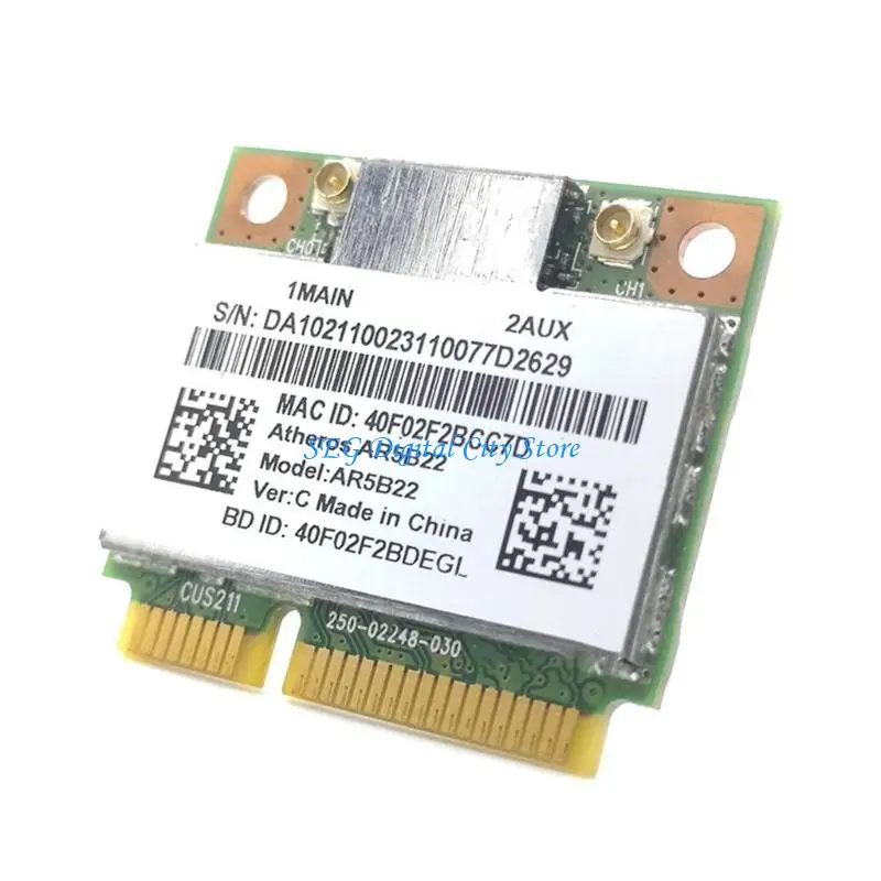 Carte réseau U75B AR5B22 Bluetooth-compatible4.0 2.4 / Mini PCIe 300Mbps à double bande