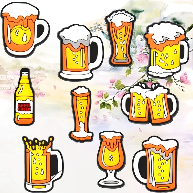 

Подвески для обуви Crocs, аксессуары, пивная кружка, подвеска для обуви, украшения для крокодилов, булавки, мужские аксессуары, джинсы, женские сабо, зажимы, значки