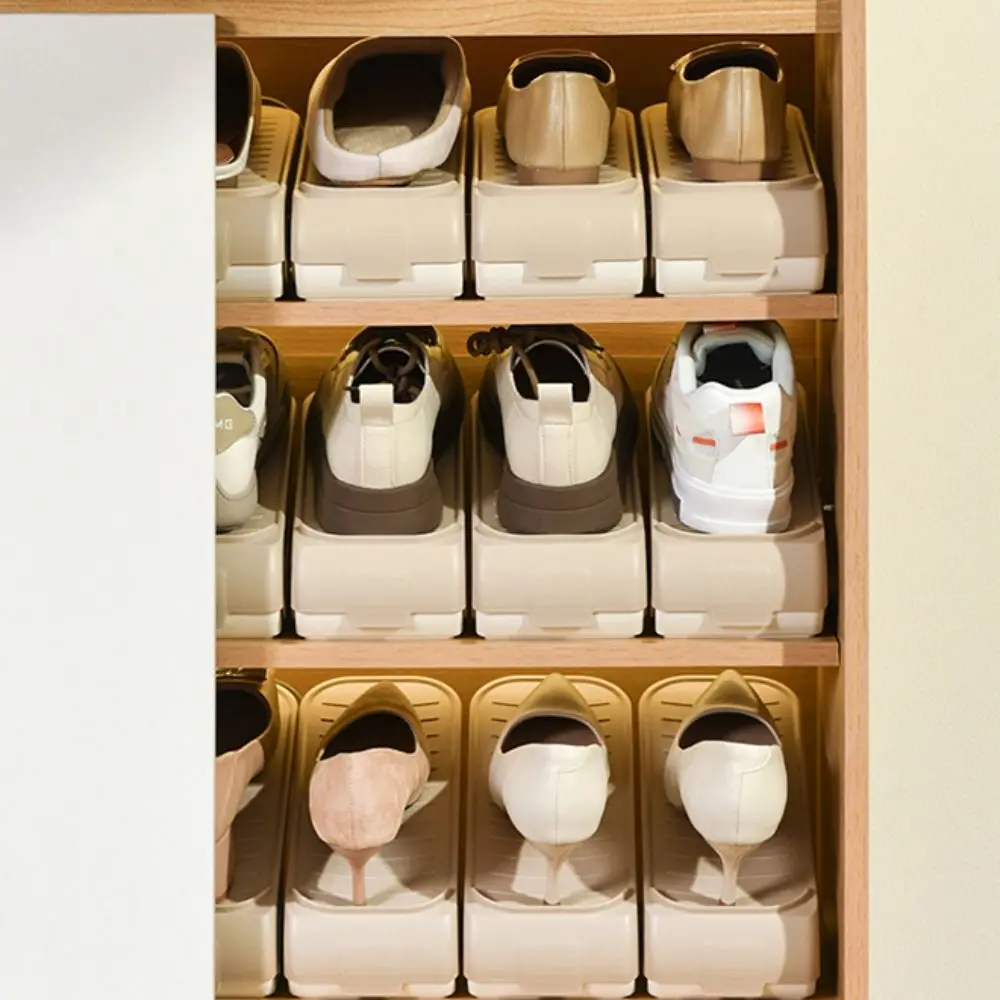 New Adjustable Height Shoe Stacker Double Layer Durable Space-Saving Shoe Rack Shoe Organizer for Closet Shoes Storage