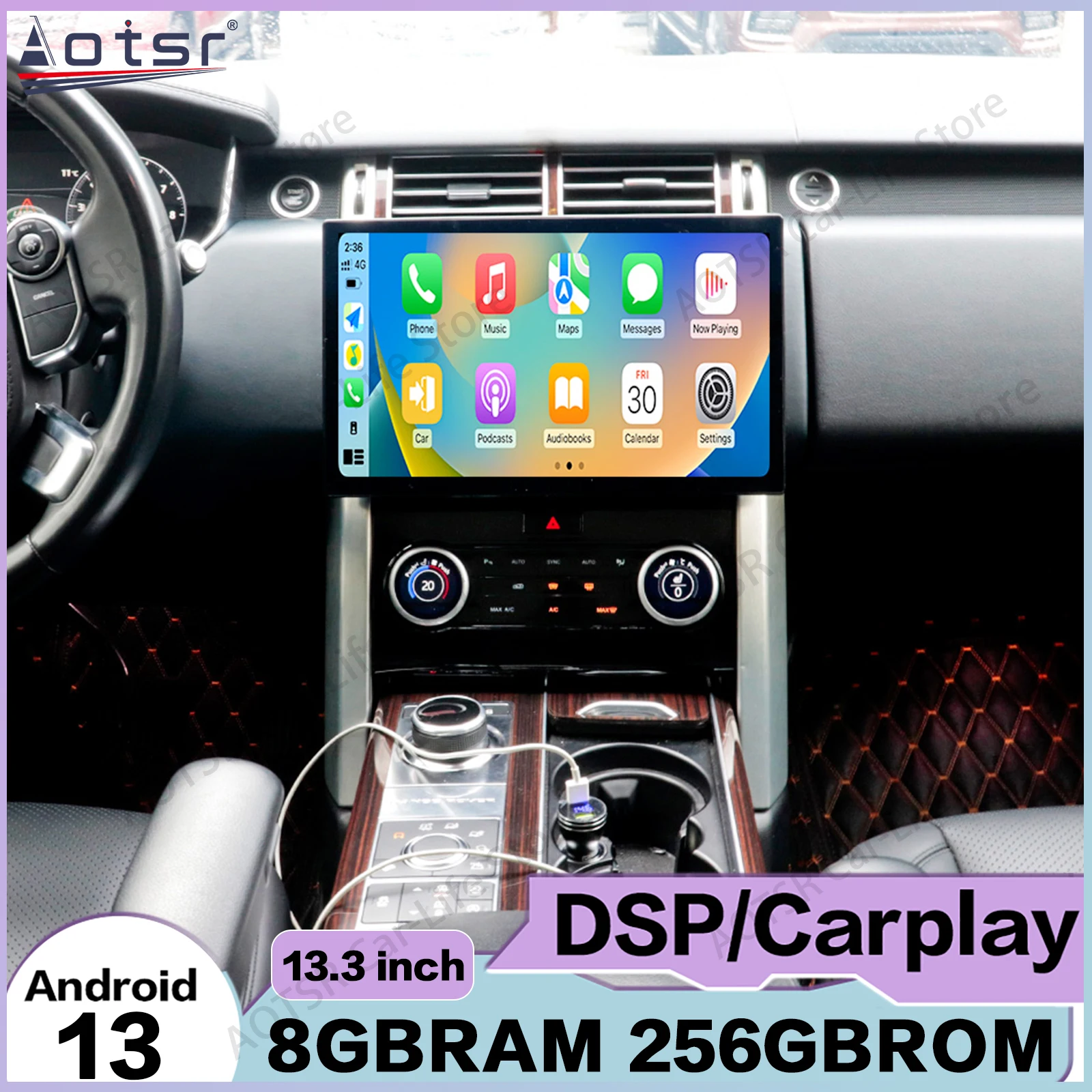 

Android Auto Multimedia Car Radio For Range Rover Vogue Executive 2013~2017GPS Navigation Stereo Receiver Head Unit Offline Maps