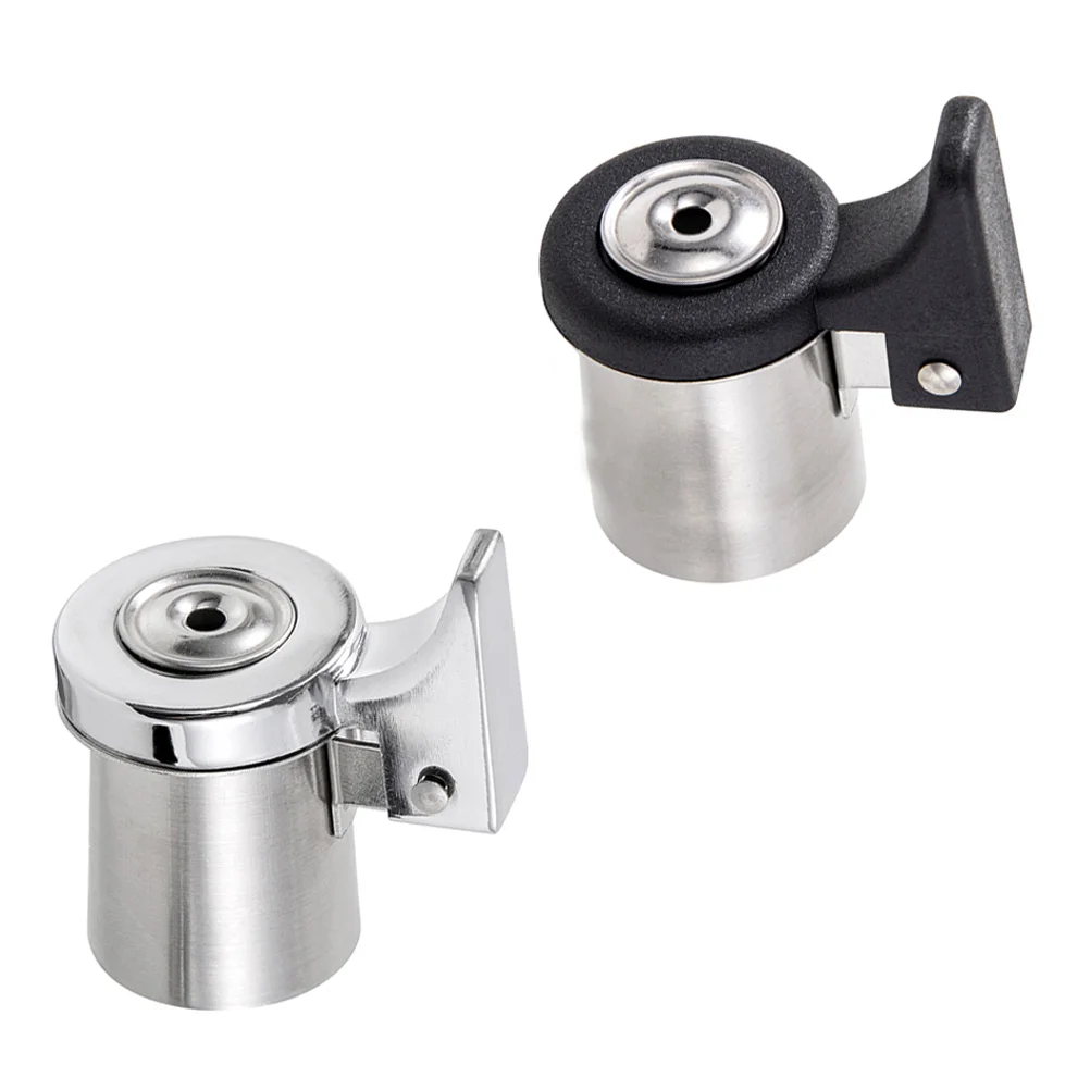 2 Pcs 차 주전자 노즐 경고음 뚜껑 Teakettle Spouts 스테인레스 스틸 피리 스토브 주전자 휘파람 물 주전자