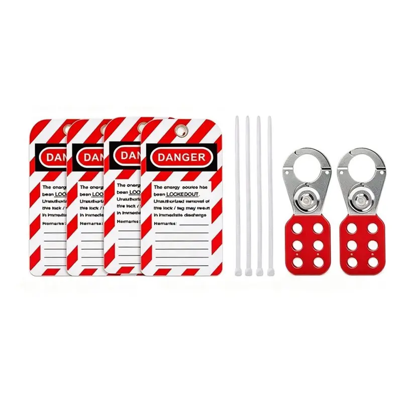RMWIN-Lockout Tagout Kit Padlocks, Loto Hasps, Tags& Locks- Electrical Safety Set Out Kits