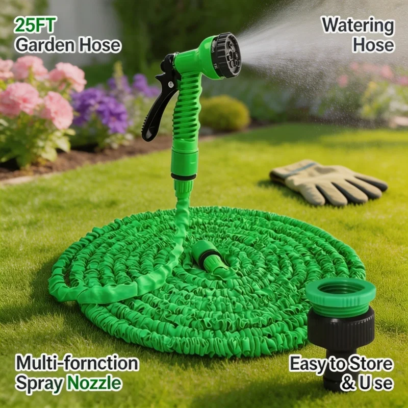 2026 Expandable Magic Hose, High-Pressure Car Wash, 7Water Spraying Functions, Water Gun, Home Garden Watering Hose garden hose