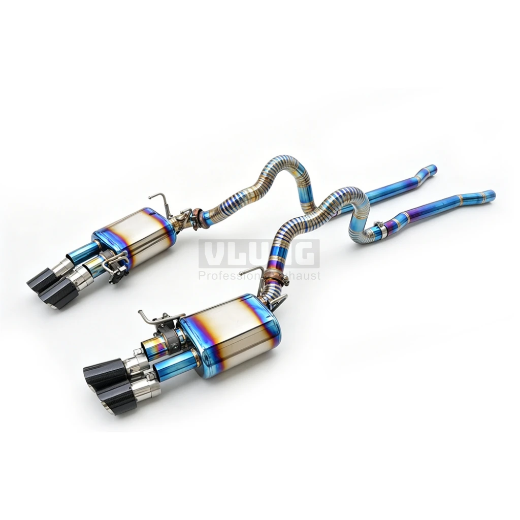 High Performance Lightweight Titanium Exhaust Valve Cat Back Exhaust System for 2010-2014 Ford Mustang 5.0 5th Generation view 3