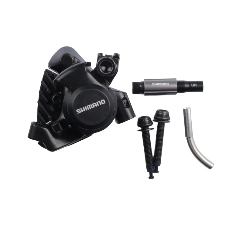 Shimano RS305 Bremse, flache Montage, vorne und hinten, mechanische Scheibenbremse mit L05A-Pads für Rennrad, BR-RS305, hinterer Bremssattel, Schwarz – Detail 17