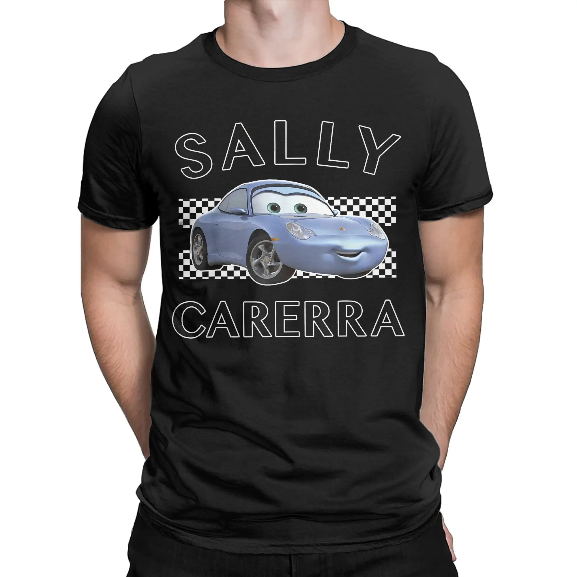 

Men's T-Shirts Cars Sally Carerra Leisure 100% Cotton Tees Short Sleeve Lightning McQueen T Shirt Round Neck Tops New Arrival
