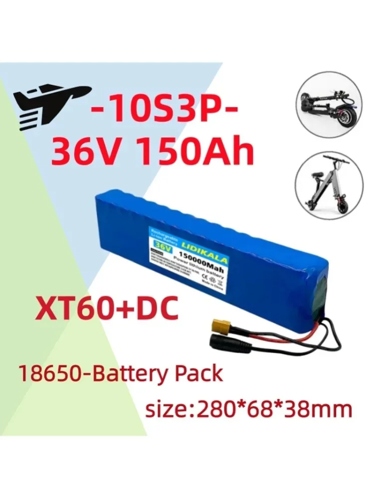 10S3P 36V 150000mAh 100% brandneuer Lithium-Ionen-Akku, geeignet für elektrische Produkte wie Roller.