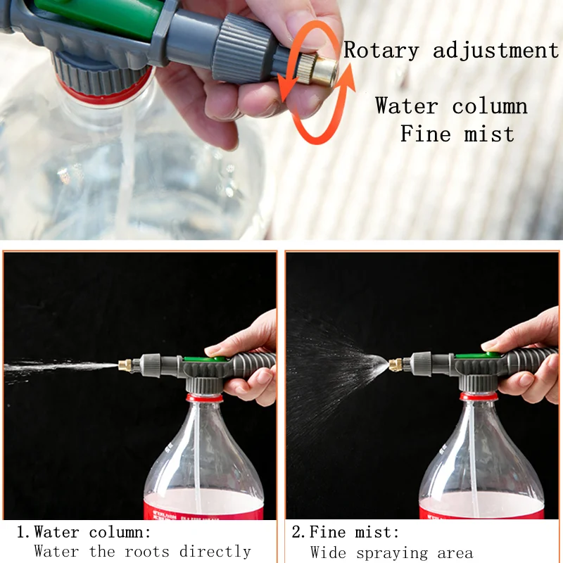 Air Pump Hand Sprayer Pressure Water Sprayer Head Generic Adjustable Nozzle Agricultural Garden Flower Watering Tools Water Gun