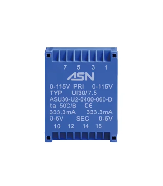China Manufacturer Wholesale Price 6.0VA UI30/10.5 Low Profile Flat Encapsulated Pcb Mount Transformer Fast Shipping