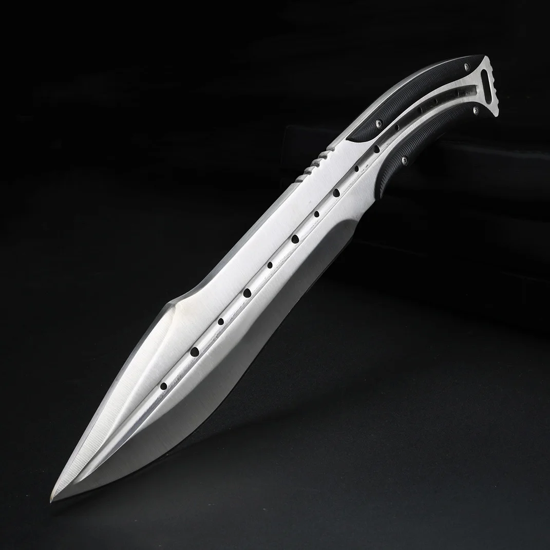 Whole piece steel outdoor fixed blade knife, high-quality hunting knife, heavy-duty survival knife