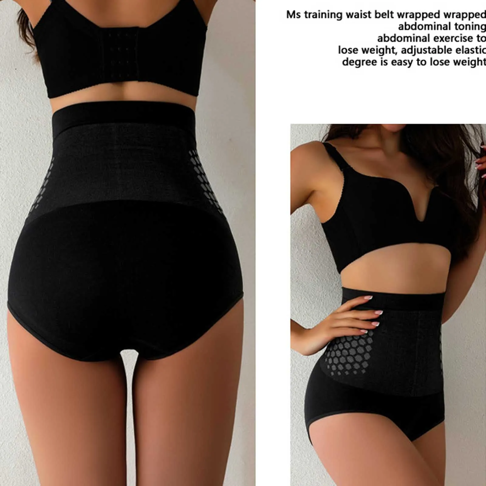 Women's High Waist Shapewear Briefs Seamless Elastic Body Shaping Underwear Female Daily Comfortable Fashion Casual Panties view 4
