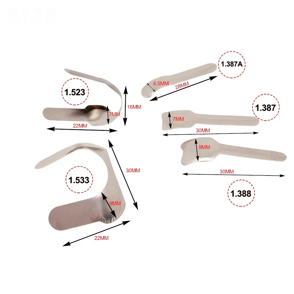 Dental Proximal Strips Twin Anterior Matrices Set Stainless Steel Matrix Bands Anterior Tooth Restoration Set