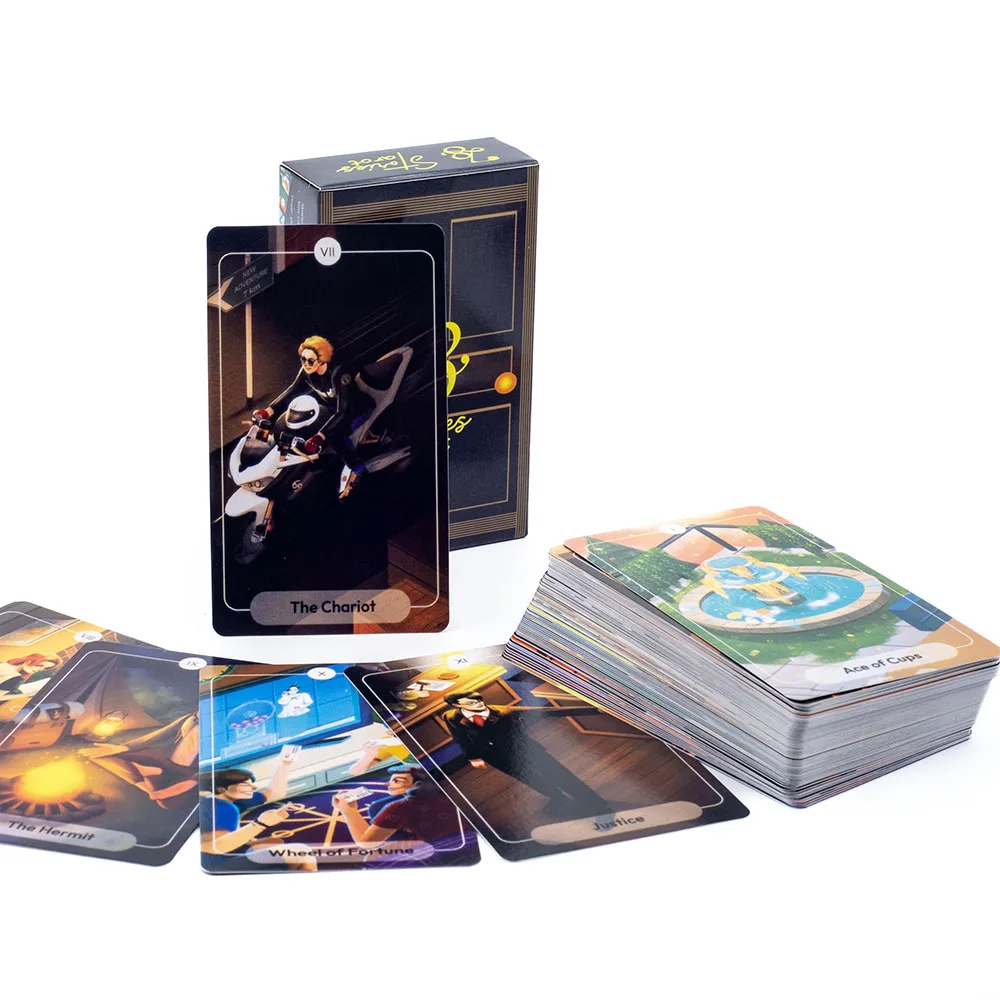 78 Stories Tarot English Version Divination Oracle Deck with PDF Guide 79 Card Prophecy Fate Family Friends Party Board Games