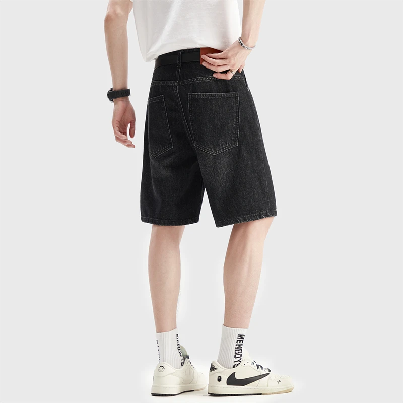 Summer Thin Black Denim Shorts - Jeans Pants Fashion Men บทวิจารณ์และราคา