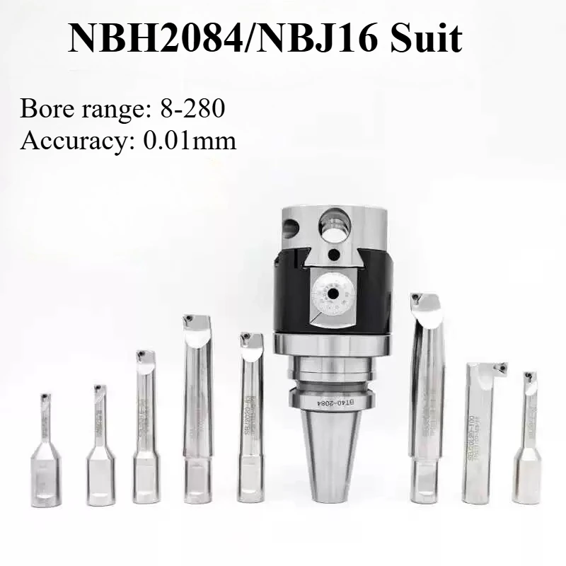 NBH2084 NBJ16 Fine Tuning Boring Head Tool Set Boring Head NBH BT30 BT40 BT50 NT30 NT40 NT50 R8 Toolholder Rod Boring Tool Set